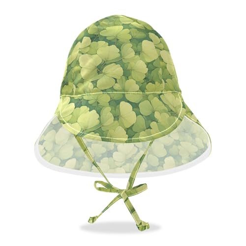 Cartoon Barb Light Green Toddler Boy Girl Sun Hat Boy Beach Play Hats Girl UPF 50+ Large Brim Traveling Camping