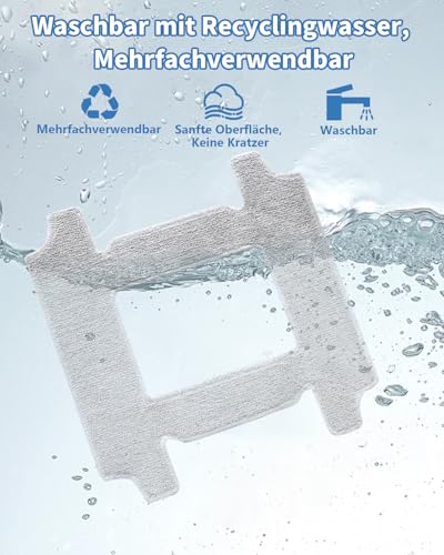 GNOVEL Ersatz-Reinigungstücher für Fensterreinigungsroboter (6er-Pack) – Ultrasaugstark, Einfach zu Montieren für Müheloses Fensterputzen – Kompatibel mit YW769