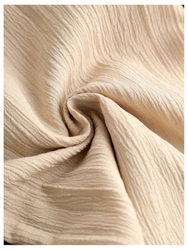 Image of RoseSeek Girl's Linen Pants Elastic Waist Wide Leg Pants Beach Vacation Outfits Palazzo Trousers 2 Packs