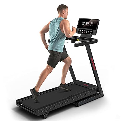 RUNOW Treadmills for Home with Manual Incline, Foldable Treadmill Perfect for Walking and Running, Bluetooth and Customized Programs Bring Superior Training Experience