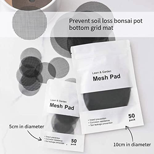 Bloempot mesh 50 stuks tuindrainage mesh 2/4 inch kunststof bloempot gat mesh pad, bonsai rooster connector voor… - Image 6