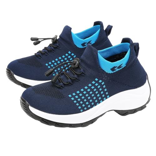 Women's Orthopedic Sneakers Comfortable Breathable Mesh Upper Walking Shoes Air Cushion Stretch Orthowear Shoes