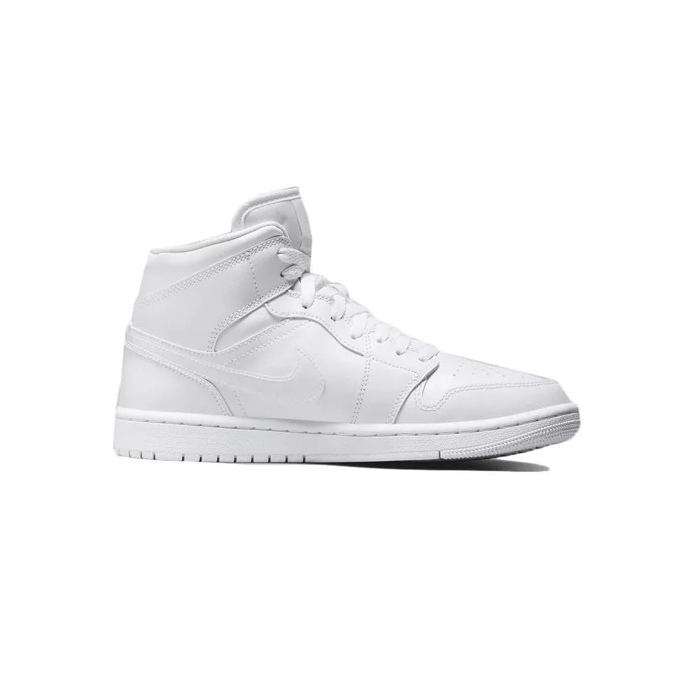 NIKE Wmns Air Jordan 1 Mid, Sneaker Mujer, White/White-White, 42 EU