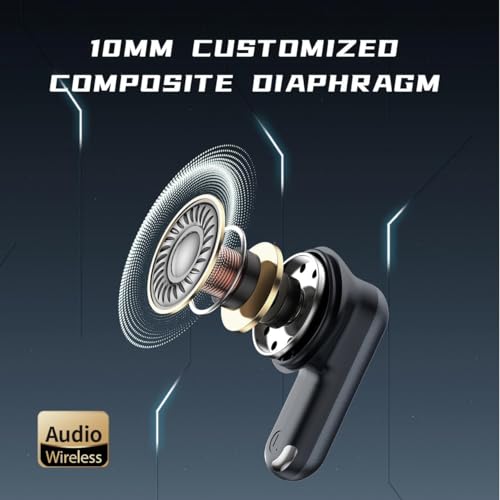 GROOVES Theta Low Latency Gaming,True Bluetooth Gaming Dual Mode Headset, Upto 120 HR Playtime 4 Mic ENC and Hybrid Eco Support with 400Mah Battery... - Image 4