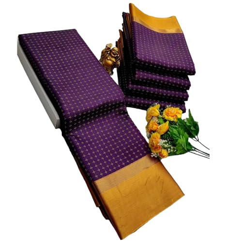 VJ Fashion Women Woven Soft Silk Saree With Blouse Piece_freesize