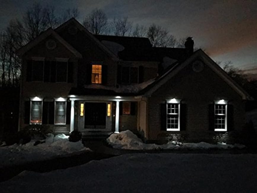 6 Pack Outdoor Solar Powered LED Gutter Light Fence Roof Gutter Garden