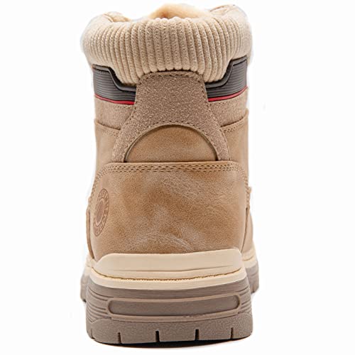 Image of ANJOUFEMME Outdoor Hiking Boots for Women Waterproof - Womens Ankle Boots Lightweight Snow Winter Boots for Trekking Walking