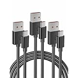 タイプc ケーブル 1M x3本-充電 データ転送対応 usb a to c 480Mbpsのデータ転送速度 usb c ケーブル - 絡まない シリコン素材採用 iPhone16 15 Galaxy iPad Pro MacBook Pro Air Android 等 USB-C機器対応