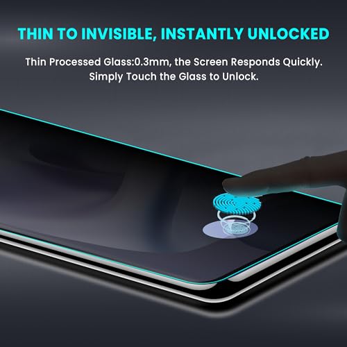 Image of FIRST MART Anti-Spy UV Tempered Glass for Motorola G96 | 9H Curved Display Screen Guard, Fingerprint Compatible | Pack of 2