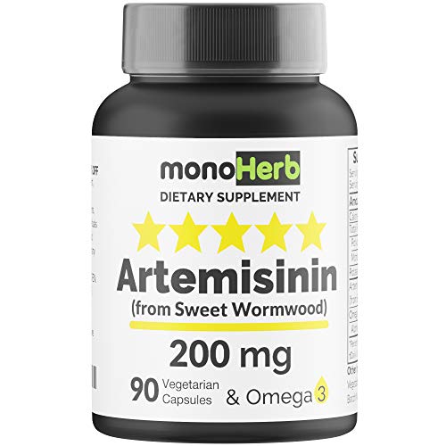Artemisinin 200 mg - 90 Vegetarian Capsules - Pure Sweet Wormwood Extract