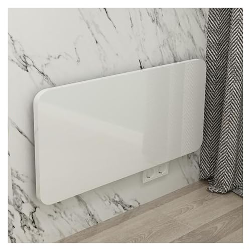 Mesa de pared plegable, escritorio que ahorra espacio para el hogar, oficina, garaje, cocina y comedor, compacta y plegable, color blanco (60 x 40 cm)