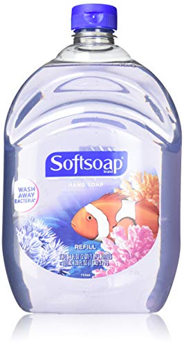 Softsoap Aquarium Hand Soap Refill 64 Fl Oz Bottles (Pack of 2) w/InPrimeTime Travel Dispenser Bottle