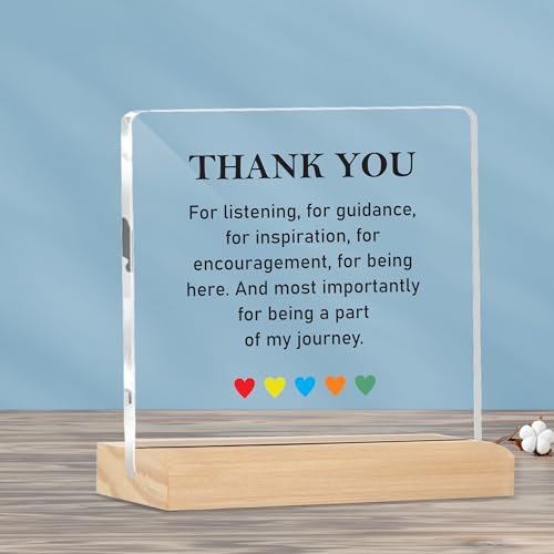 Image of Giftplease Mentor Plaque with Wooden Stand Personalized Gift for Mentor, Coach, Teacher, Appreciation Keepsake, Clear Desk Decor, Inspirational Thank You Gift, Office Table Display MP 72