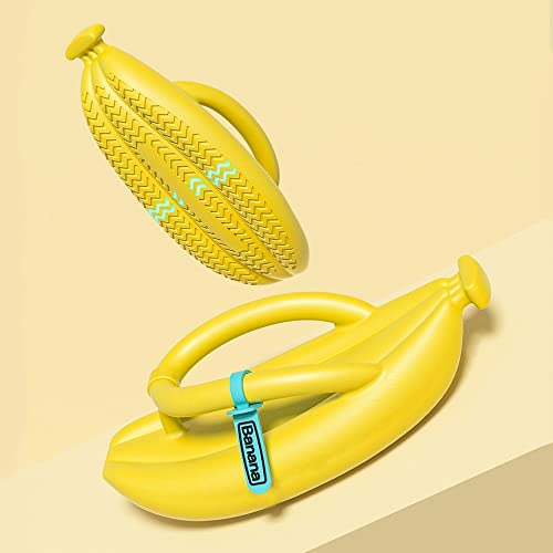 DONGKER Banana Sandals,Lightweight EVA Beach Sandals Thick Bottom Banana Flip-Flops for Women Men Home Indoor Outdoor2