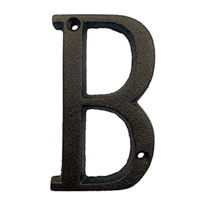 BetLight 13 cm Gusseisen Hausbuchstabe B