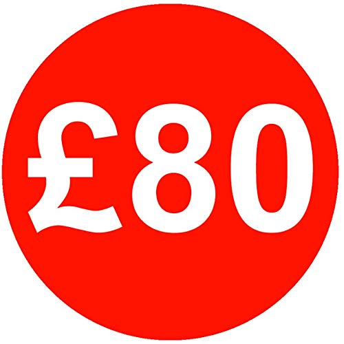 30mm Price Stickers Pack of 500 - Red - £80