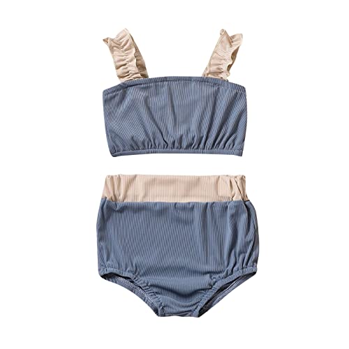 DDDHL Roupas de verão para meninas 2023 para meninas sem mangas colete com nervuras camisetas shorts