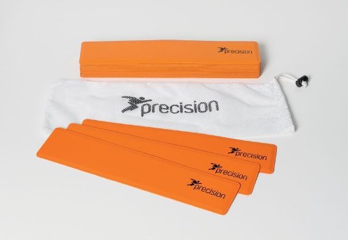 Image of Precision Rectangular Shaped Rubber Markers - White ( Set Of 15 )