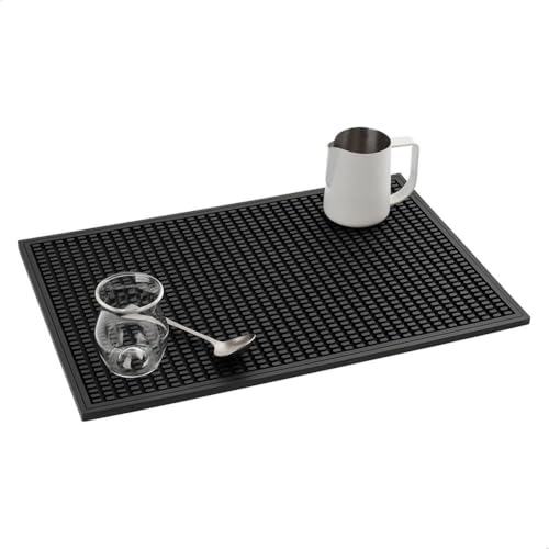 watchget Tapis de bar à café pour comptoir, tapis de service de bar antidérapant en silicone durable pour comptoir, café, bars, restaurants 30 x 45 cm