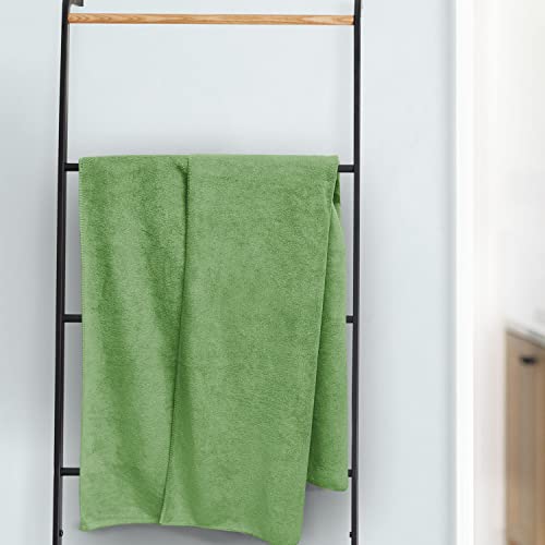 Image of Sassoon Venir Microfiber 1 Piece Kids Bath Towel 450 GSM (50x100cm, Green Color) Ultra Soft Material, Towel for Daily use
