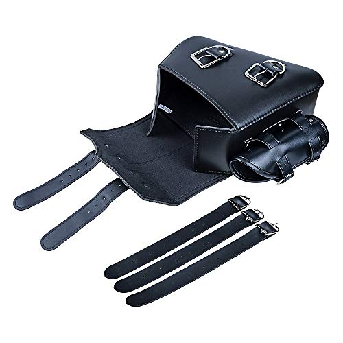 Alforja lateral derecha para motocicleta Astra Depot en cuero PU, compatible con Harley Sportster XL883 y XL1200 miniatura 5