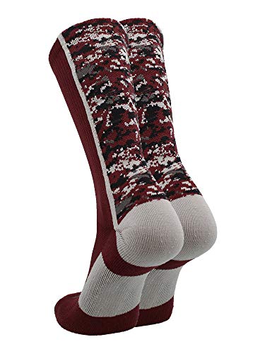 Image of TCK Athletic Crew Socks Digital Camo Football Basketball Lacrosse