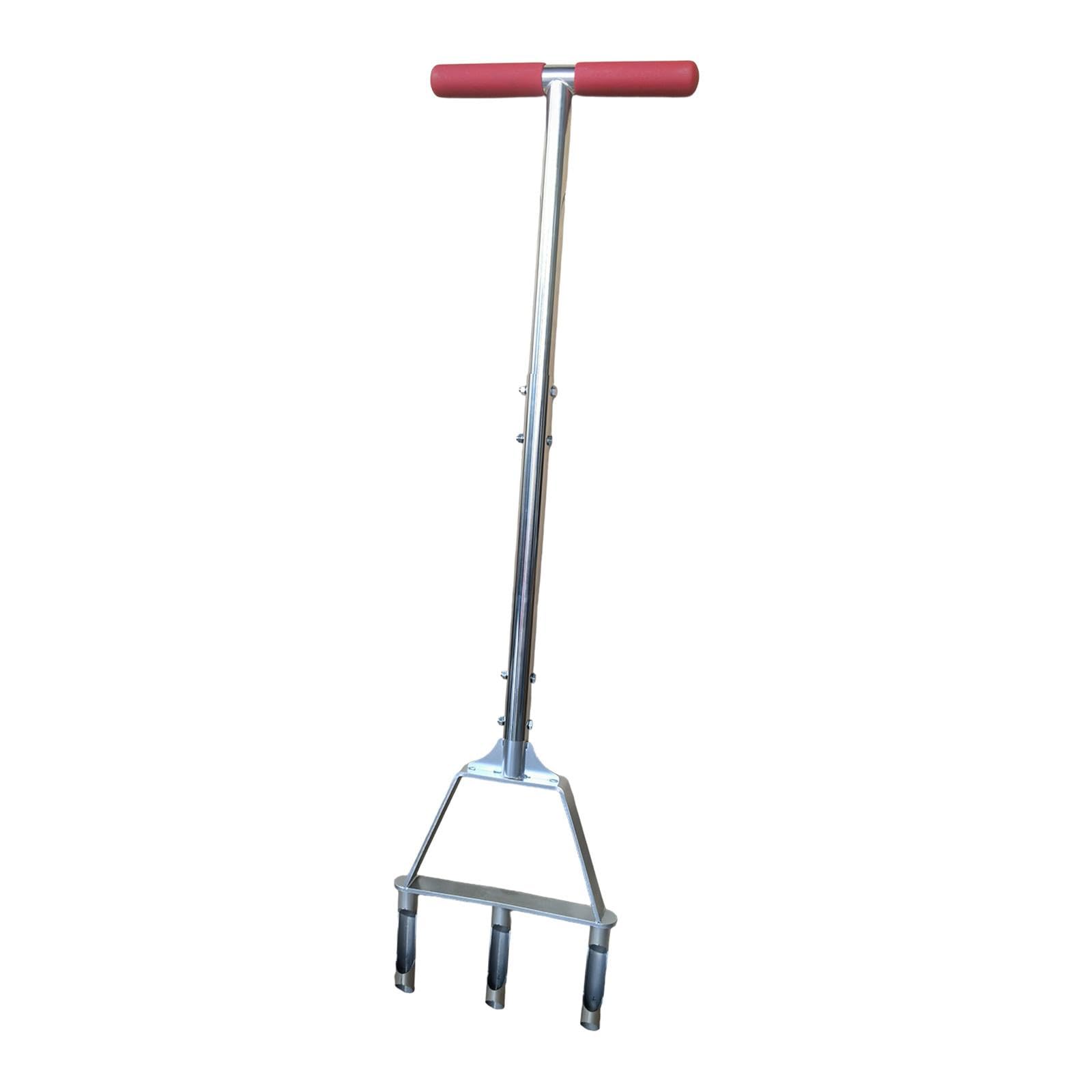 Fenteer Manual de herramienta aireadora de césped. Mantenimiento del aireador de núcleo. Aflojamiento del suelo. Púas huecas. Herramienta de aireación de