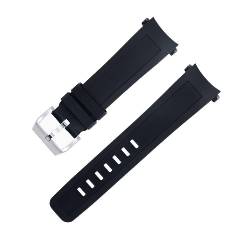 Bracelet de montre 22mm en caoutchouc fluoré à dégagement rapide pour IWC Aquatimer