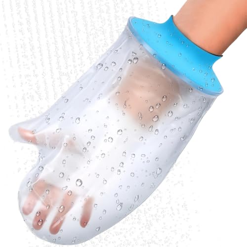 Pluvyze Protezione per gesso, impermeabile, per adulti, protezione da doccia, braccio impermeabile, protezione per intonaco manuale, riutilizzabile, protezione per doccia a mano