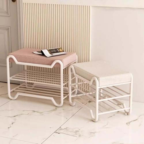 Banc à chaussures peu encombrant pour libérer l'espace des entrées étroites - 3