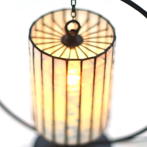 ステンドグラス ランプ 雪花(スタンドタイプ)