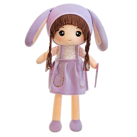 SCOOBA Soft Adorable Purple Zeffy Doll 45cm - Polyfill Washable Cuddly Soft Plush Toy - Helps to Learn Role Play - 100% Safe for Kids (zeffy Doll)-image-26