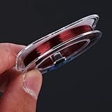 Mochid 釣り糸強い輸入生シルクナイロン1.5c 0.203mm 2.46 kg耐久性50m (Color : Red)