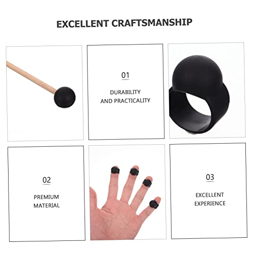 Set 4 Baquetas con Protectores para Dedos para Percusión miniatura 4
