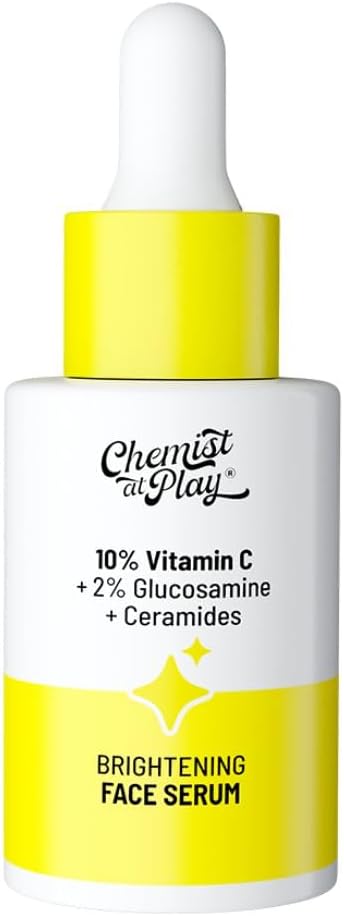 - 10% Vitamin C Serum for Glowing Skin | Serum for Pigmentation and Dark Spots | Brightens your Skin | With Ethyl Ascorbic Acid & Glucosamine | All Skin Types | For Men & Women | 30 ml
