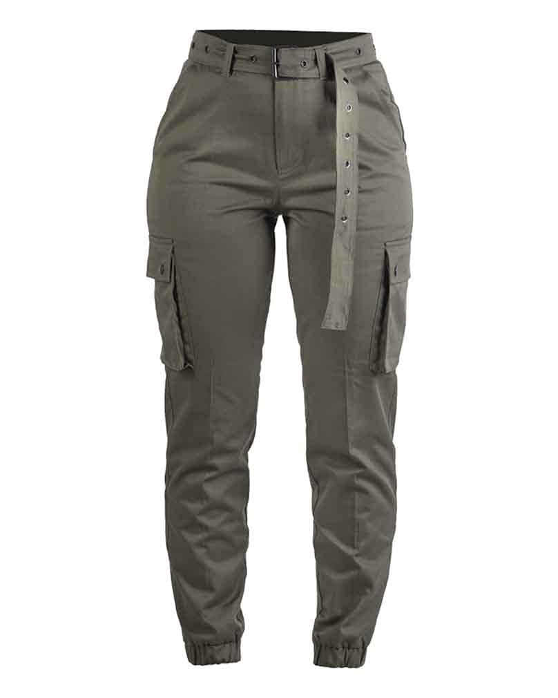 Mil-Tec Women's Casual Trousers 11139001, Olive, X-Small
