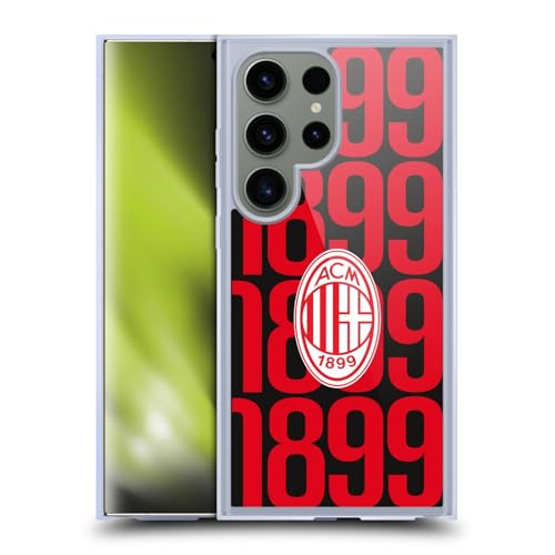 Coque AC Milan pour Samsung Galaxy S24 Ultra coque en gel avec protection de qualité militaire