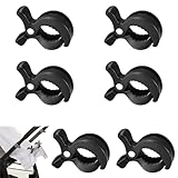 Kinderwagen Klammer,6pcs Clips Kinderwagen,Kinderwagen Klammern,Clip Befestigung von Spielzeug,Kinderwagen Clips zur Befestigung,Kinderwagenclips,Universal für Befestigung von Decken Kleidung