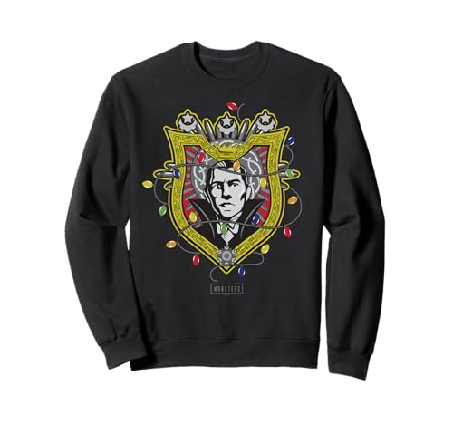 Image of Universal Monsters Dracula Christmas Lights Crest Sweatshirt
