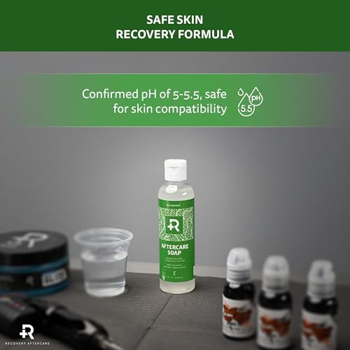 Recovery Aftercare - Aftercare Soap - Hydrating, Gentle Cleanser for Body Modification Aftercare - Natural Wash for Piercing & Tattoo Aftercare (4 oz)