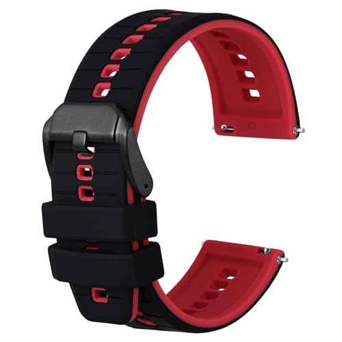 Anbeer Silicona Pulseras reloj, 22mm Caucho cierre rápido pulsera reloj hombre...