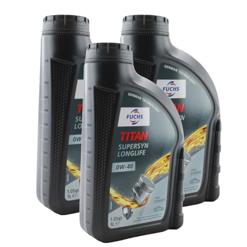 Fuchs 3 litros TITAN SUPERSYN LONGLIFE SAE 0W-40 aceite de motor