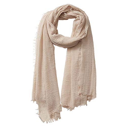 Buy XRDSS Summer Cotton Blend Crinkle Vintage Soft Scarf with
