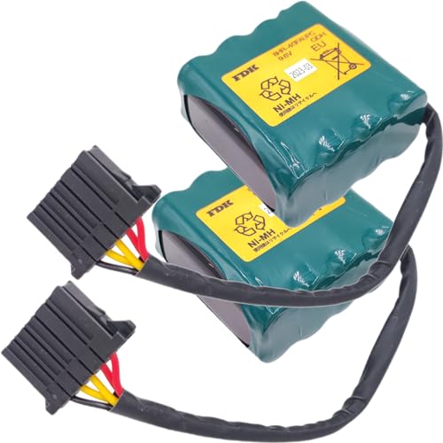 LINHUPAK (2-Pack) 8HR-4/3FAUPC 9.6V Battery Pack for FDK 8HR-4/3FAUPC 4500mAh Rechargeable Battery for Okuma Machine Tool E5503-07E-001