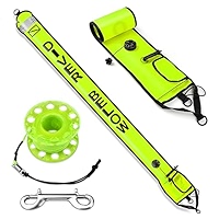 110cm Scuba Diving Surface Marker Buoy SMB Signal Tube Safety For Underwater Spearfishing Snorkelin