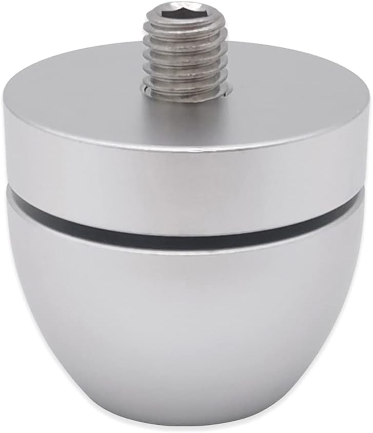 4 Pcs Speaker Shockproof Spikes Audio Amplifier Isolation Stand Ceramic Bead Feet Holder Adjustable Damping Nail (Black)