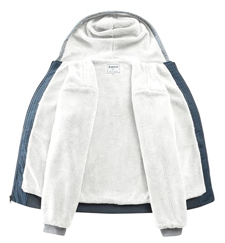 Men's Fleece Heavyweight Full Zip Hoodie Sweatshirt Jacket Hooded for Men2