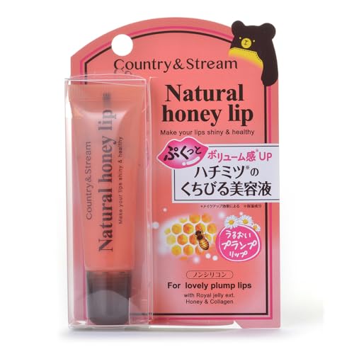 カントリー&ストリーム ハニーフルリップ もも色ボリューム 10g 唇の乾燥 荒れ対策に プランパー 乾燥 保湿の商品画像（Amazon）