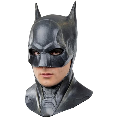 Consejos para Comprar Antifaz batman los mejores 10. 42 Ghoulish Productions Batman 2022 - Deluxe Mask, Máscara Original de Caballero Oscuro, Máscaras Oficiales de Bruce Wayne Bat Man Ideal para Halloween y Fiesta de Disfraces.