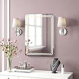 🌷【Einstellbare Farbe Licht】Dieser Tisch Kosmetikspiegel verfügt über drei Lichtquellen, die umgeschaltet werden können: kaltes Licht, natürliches Licht und warmes Licht. Sie können es an die Innenbeleuchtung und Ihre eigenen Vorlieben anpassen.